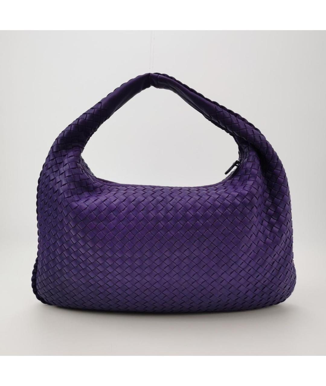BOTTEGA VENETA Фиолетовая кожаная сумка через плечо, фото 2
