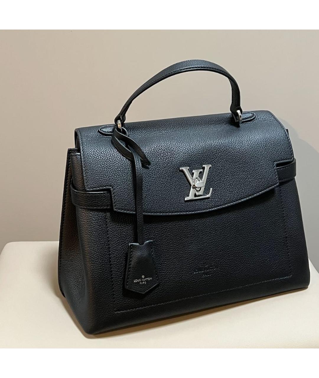 LOUIS VUITTON Черная кожаная сумка через плечо, фото 2