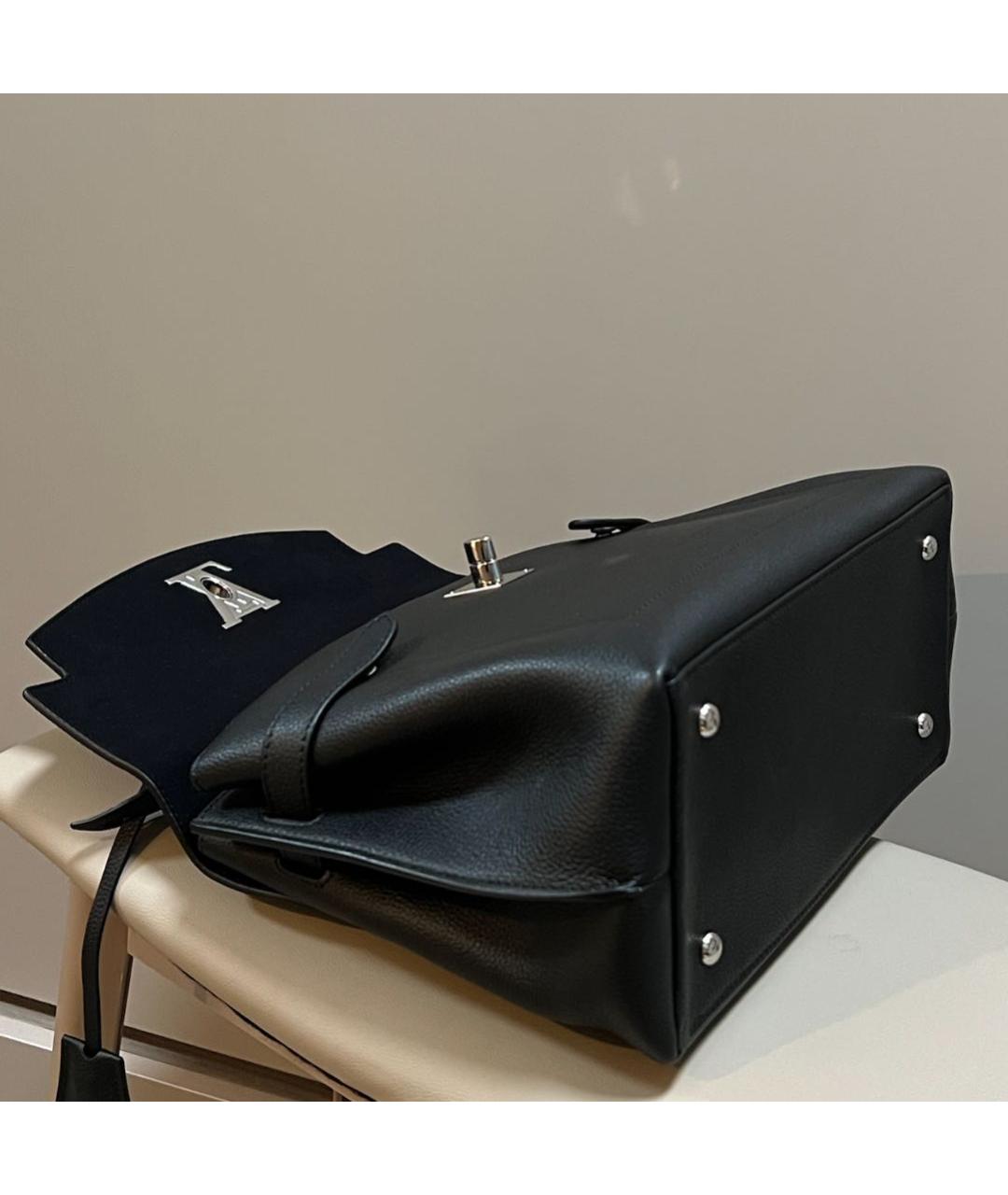 LOUIS VUITTON Черная кожаная сумка через плечо, фото 3