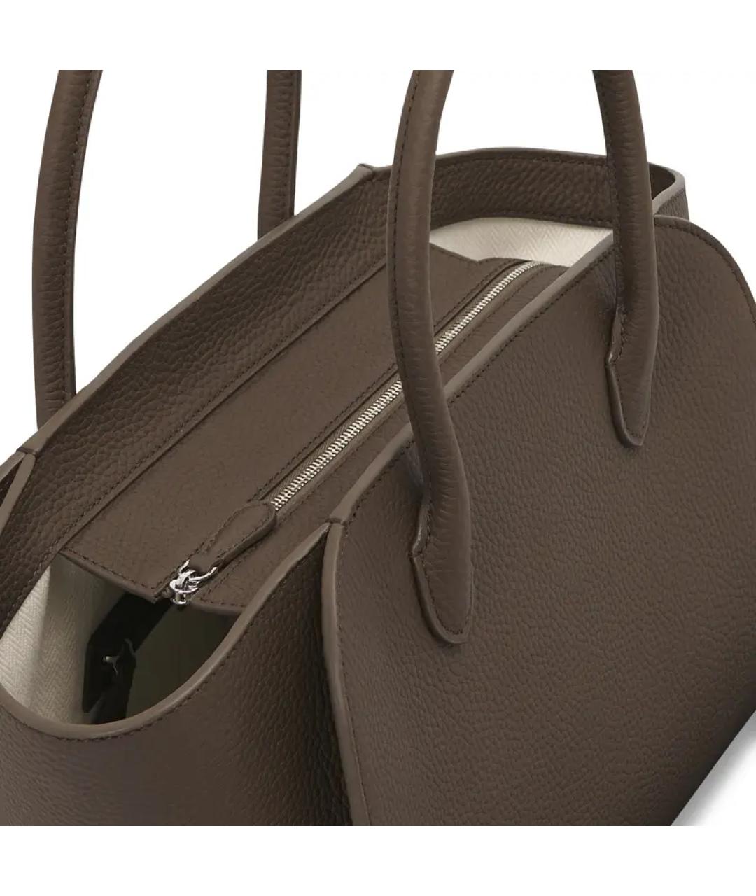 THE ROW Коричневая кожаная сумка тоут, фото 2