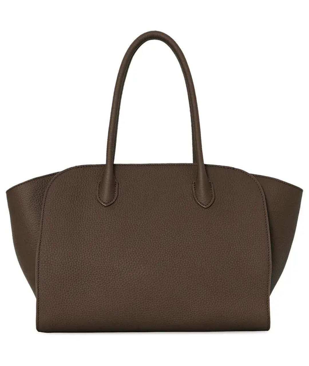 THE ROW Коричневая кожаная сумка тоут, фото 1