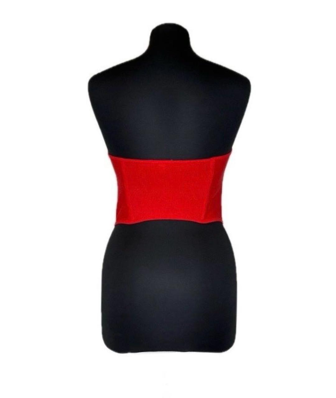 EMPORIO ARMANI Красный хлопковый корсет, фото 2