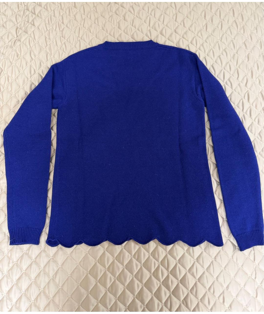 VALENTINO Синий кашемировый джемпер / свитер, фото 2