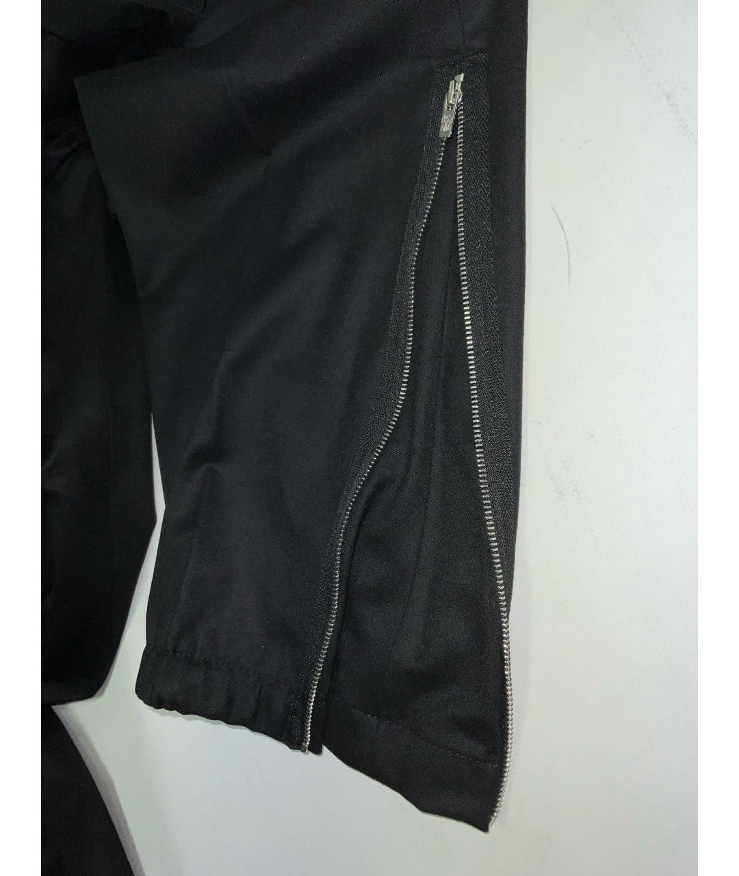 BRUNELLO CUCINELLI Черные шерстяные повседневные брюки, фото 5