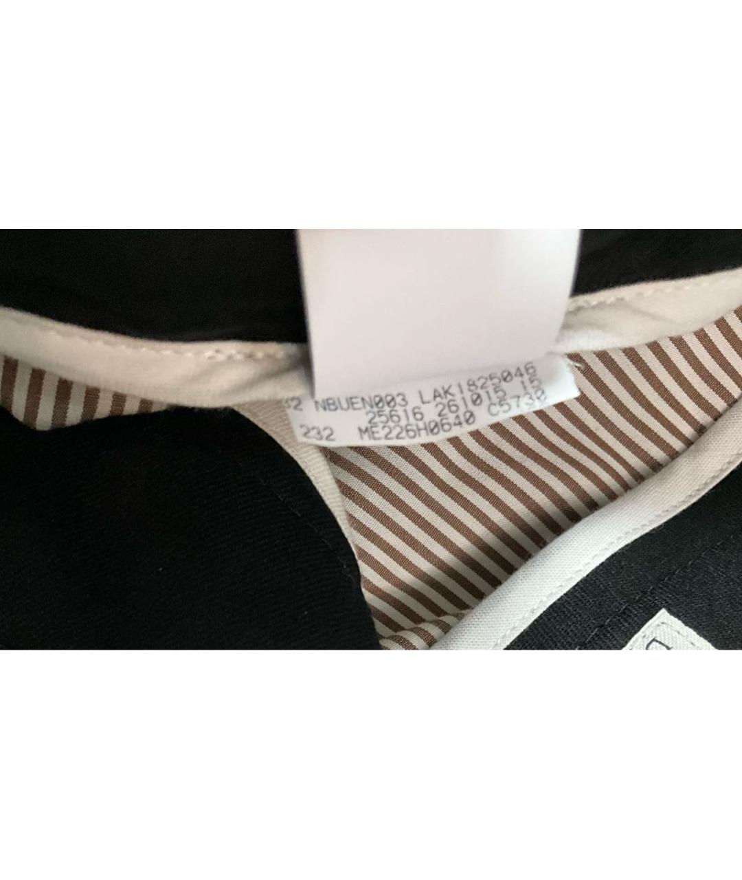 BRUNELLO CUCINELLI Черные шерстяные повседневные брюки, фото 8