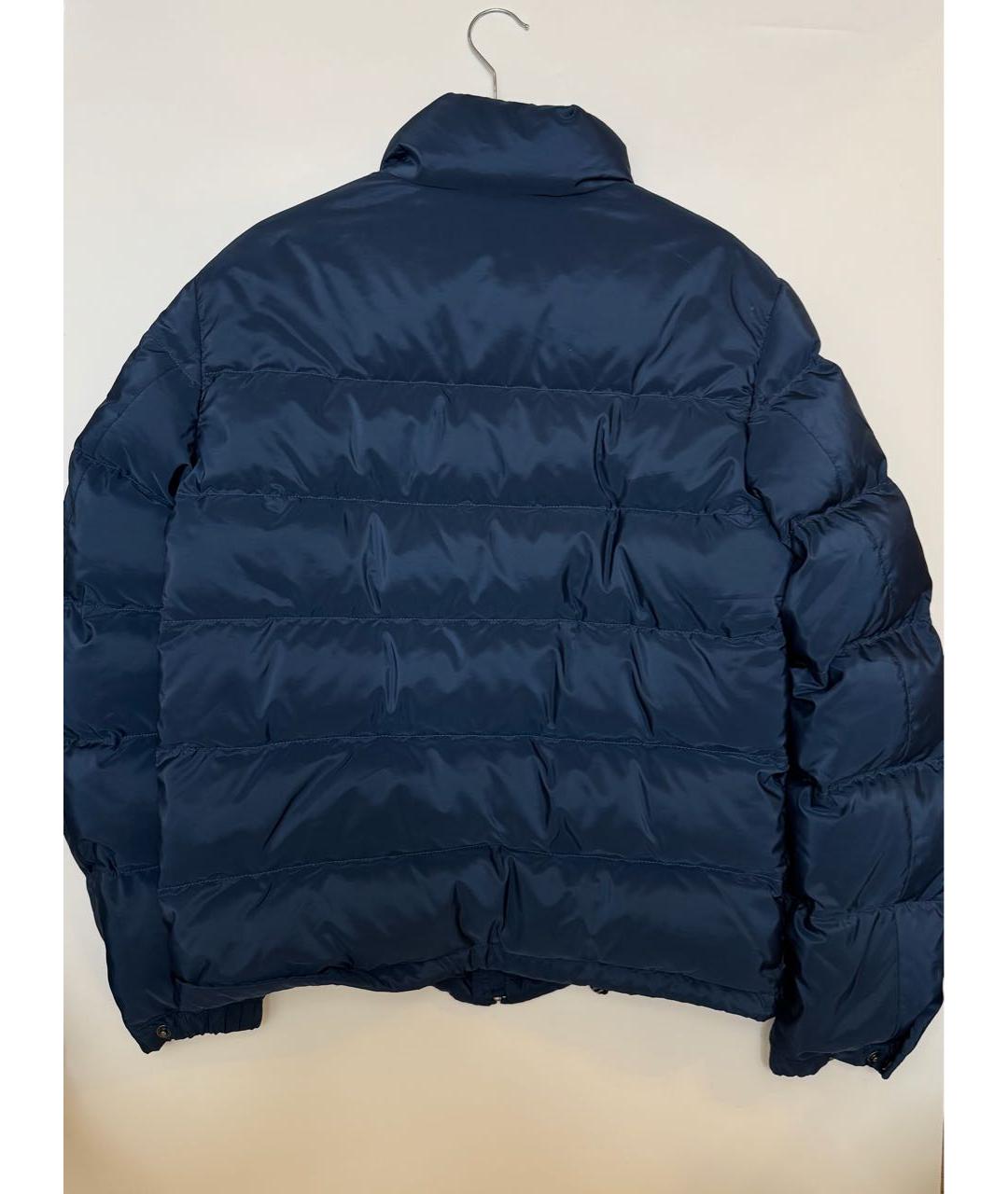 PRADA Темно-синий полиэстеровый пуховик, фото 2