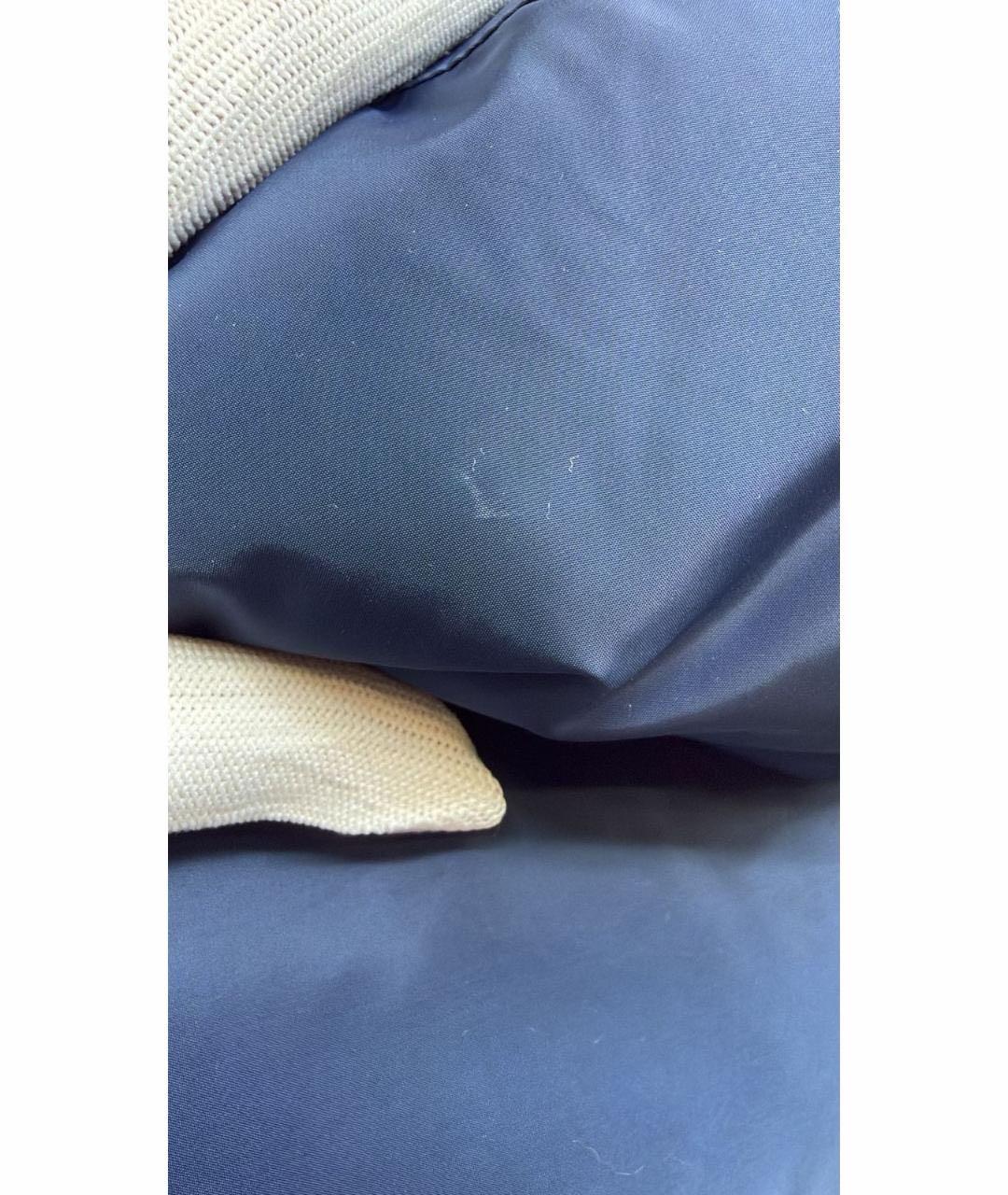 PRADA Темно-синий полиэстеровый пуховик, фото 7