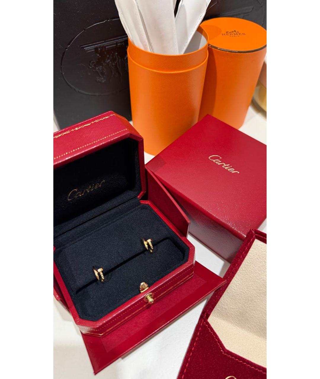 CARTIER Золотые серьги из желтого золота, фото 3