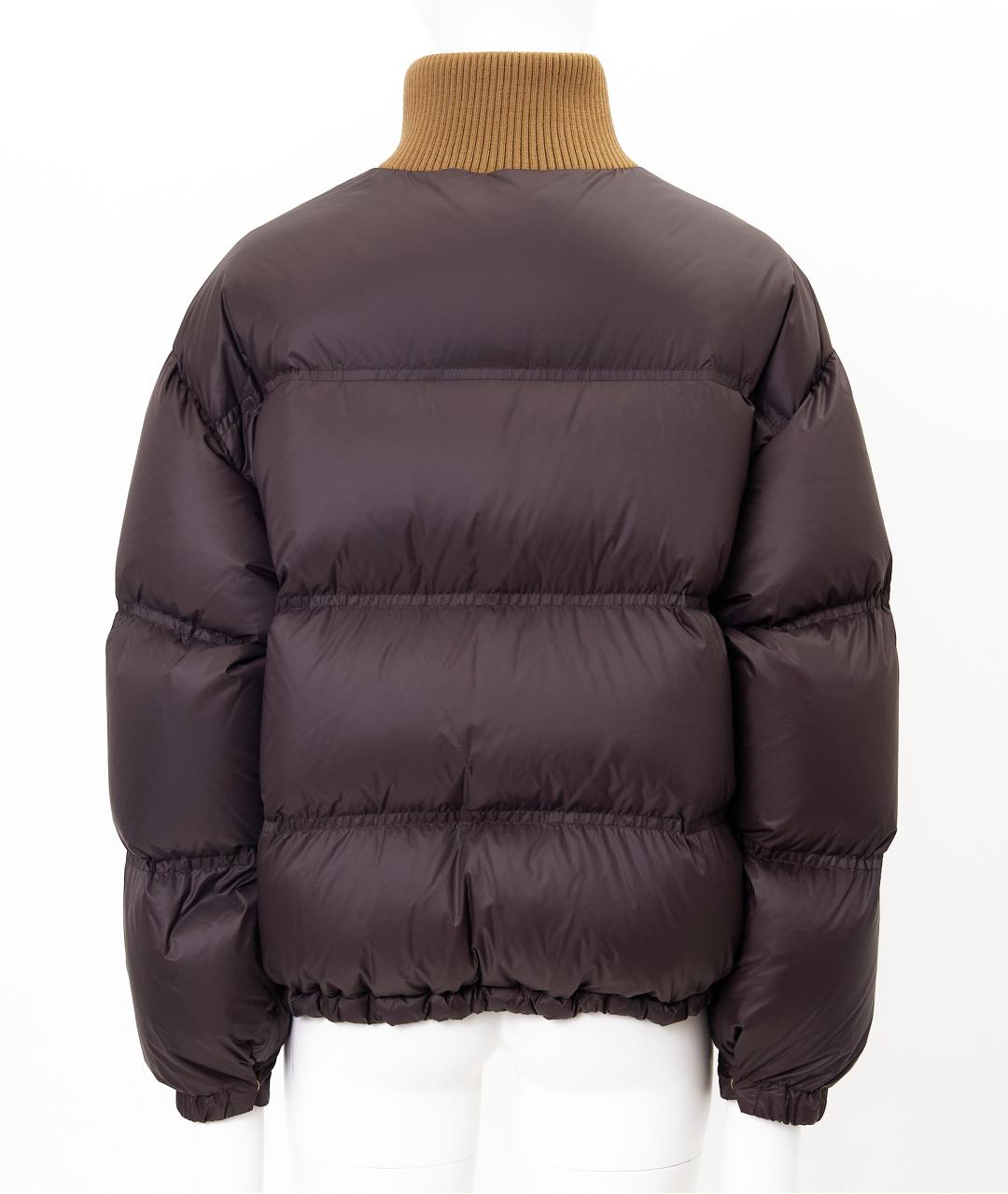 CELINE Коричневый полиамидовый пуховик, фото 2