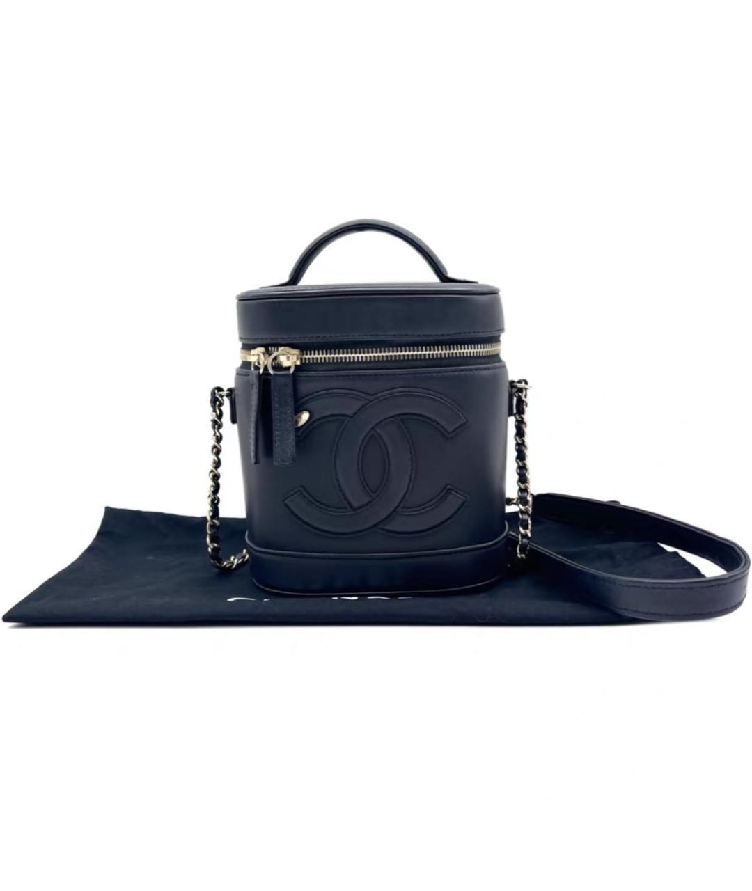 CHANEL Черная кожаная сумка через плечо, фото 2