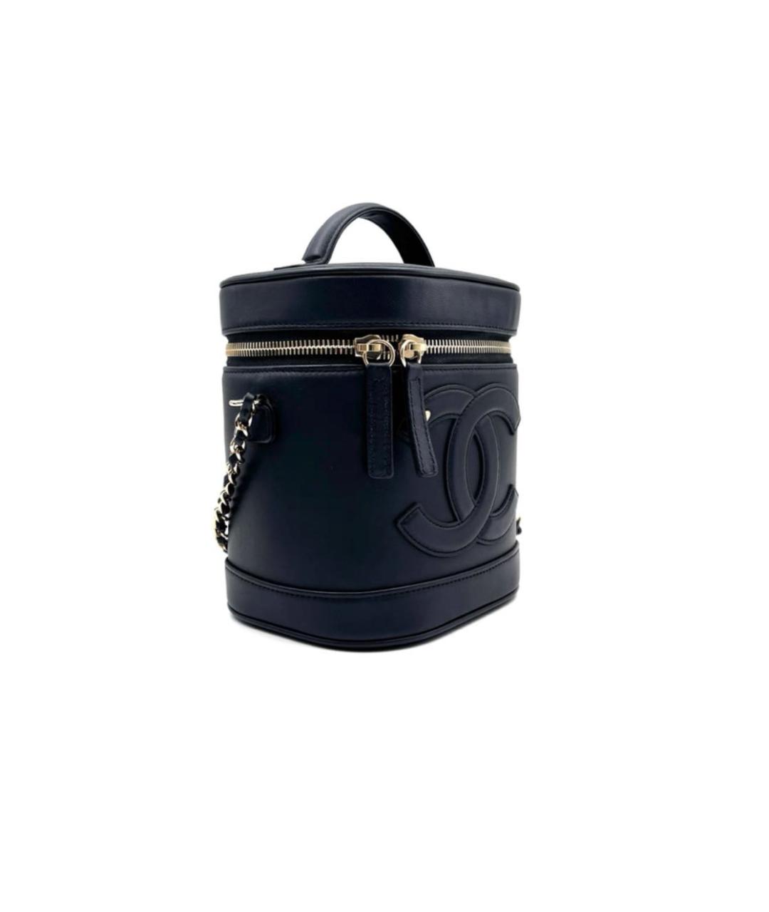 CHANEL Черная кожаная сумка через плечо, фото 5