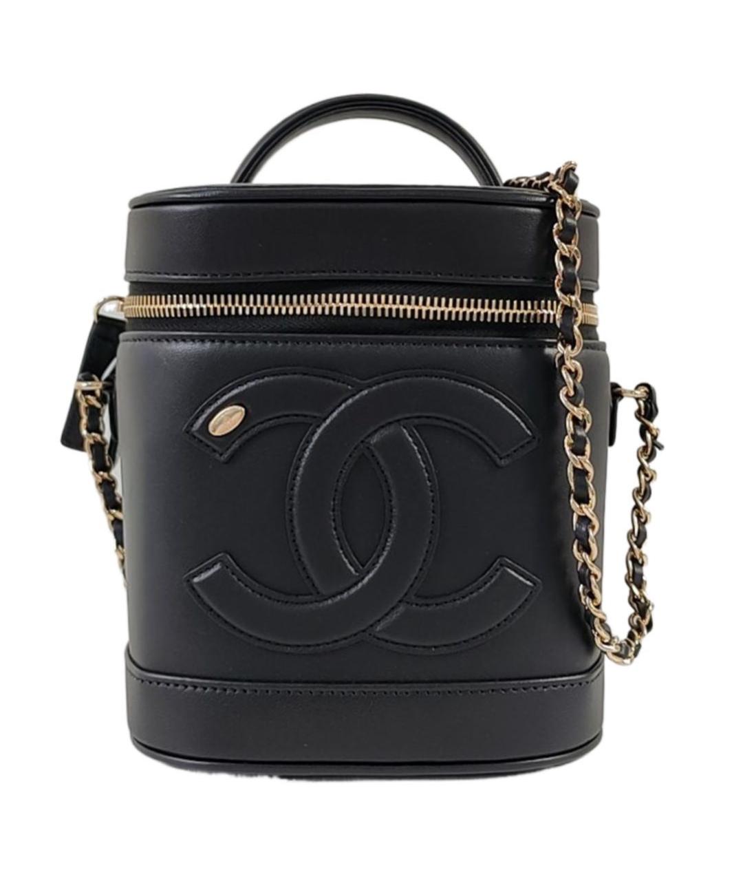 CHANEL Черная кожаная сумка через плечо, фото 1