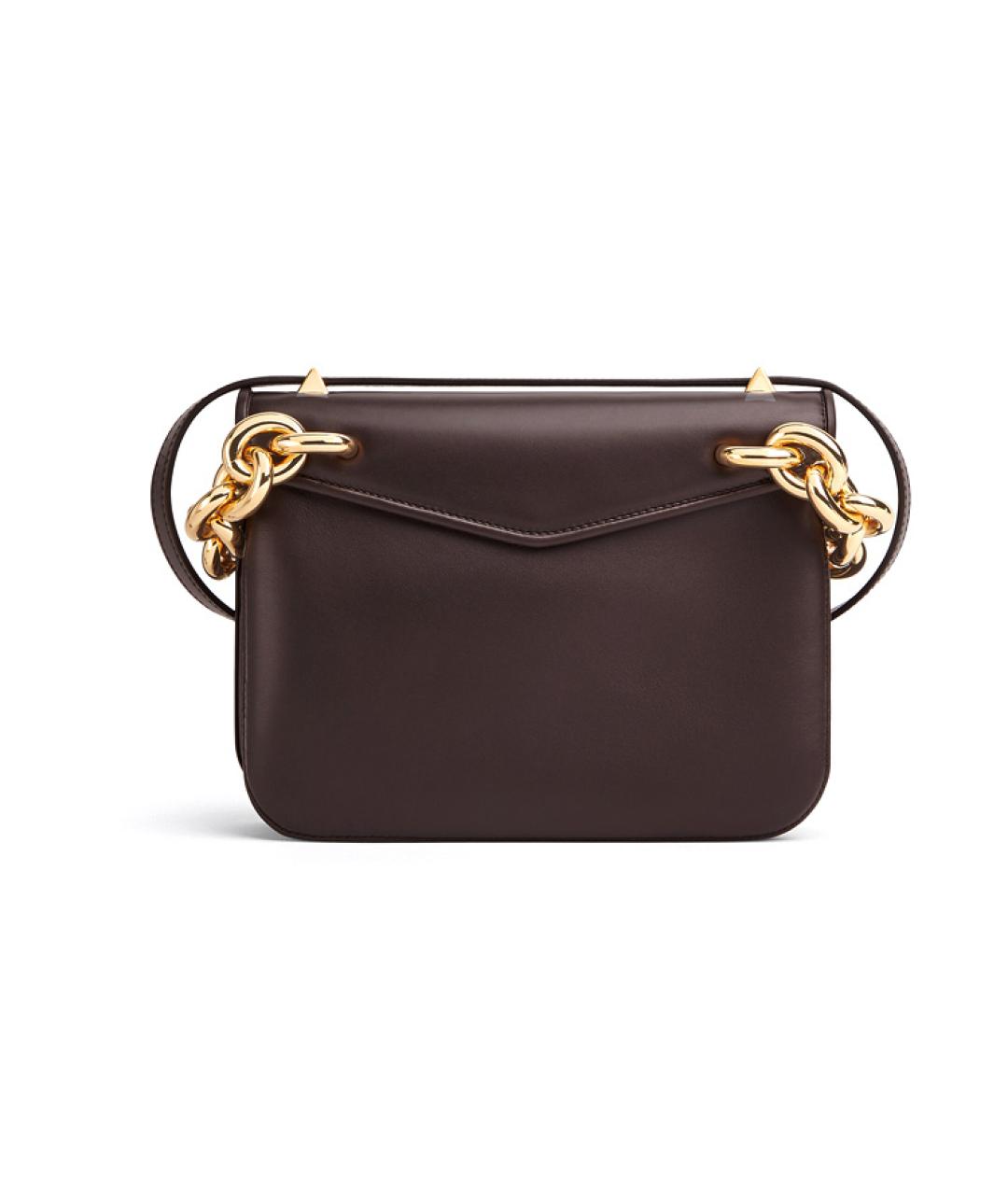 BOTTEGA VENETA Коричневая кожаная сумка через плечо, фото 3