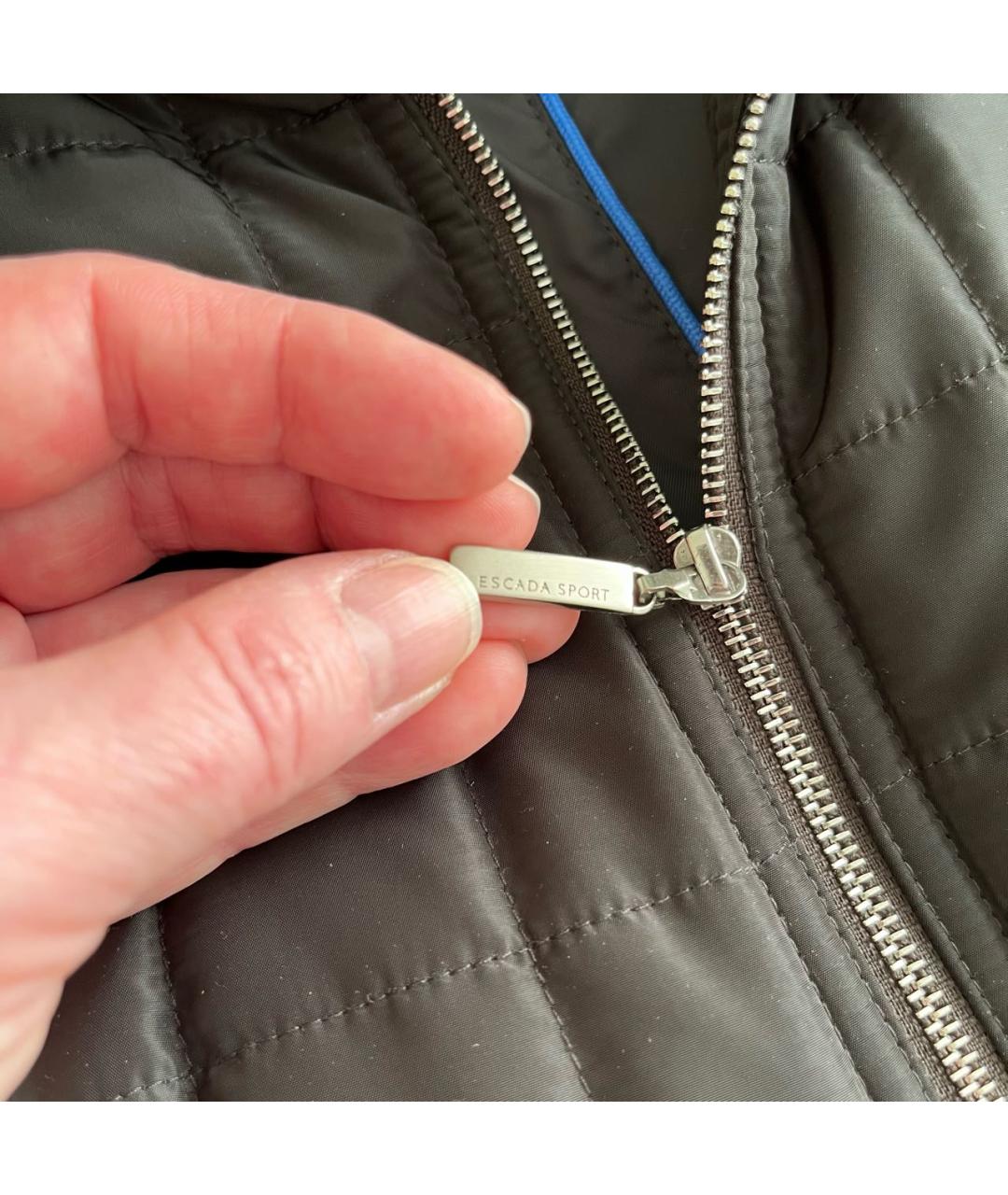 ESCADA Черная полиэстеровая куртка, фото 5