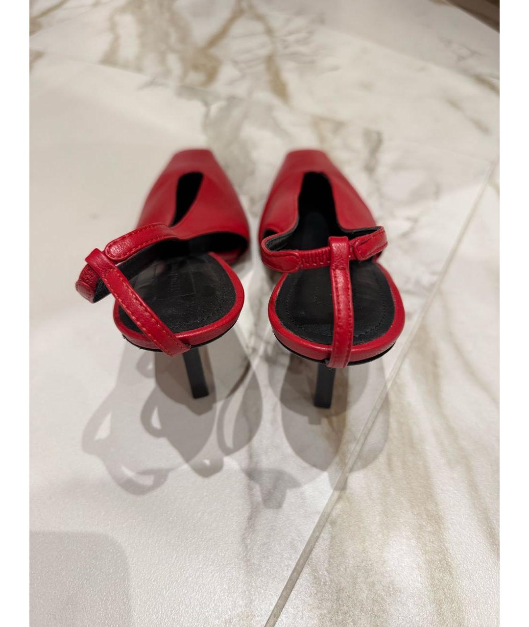 ARMARIUM Красные кожаные босоножки, фото 3