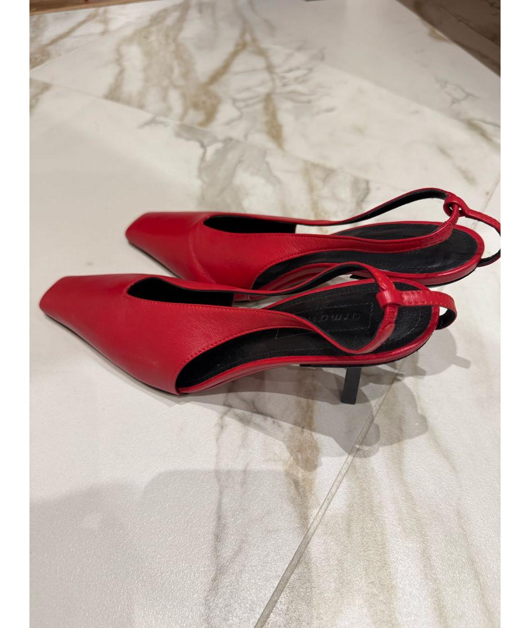 ARMARIUM Красные кожаные босоножки, фото 5