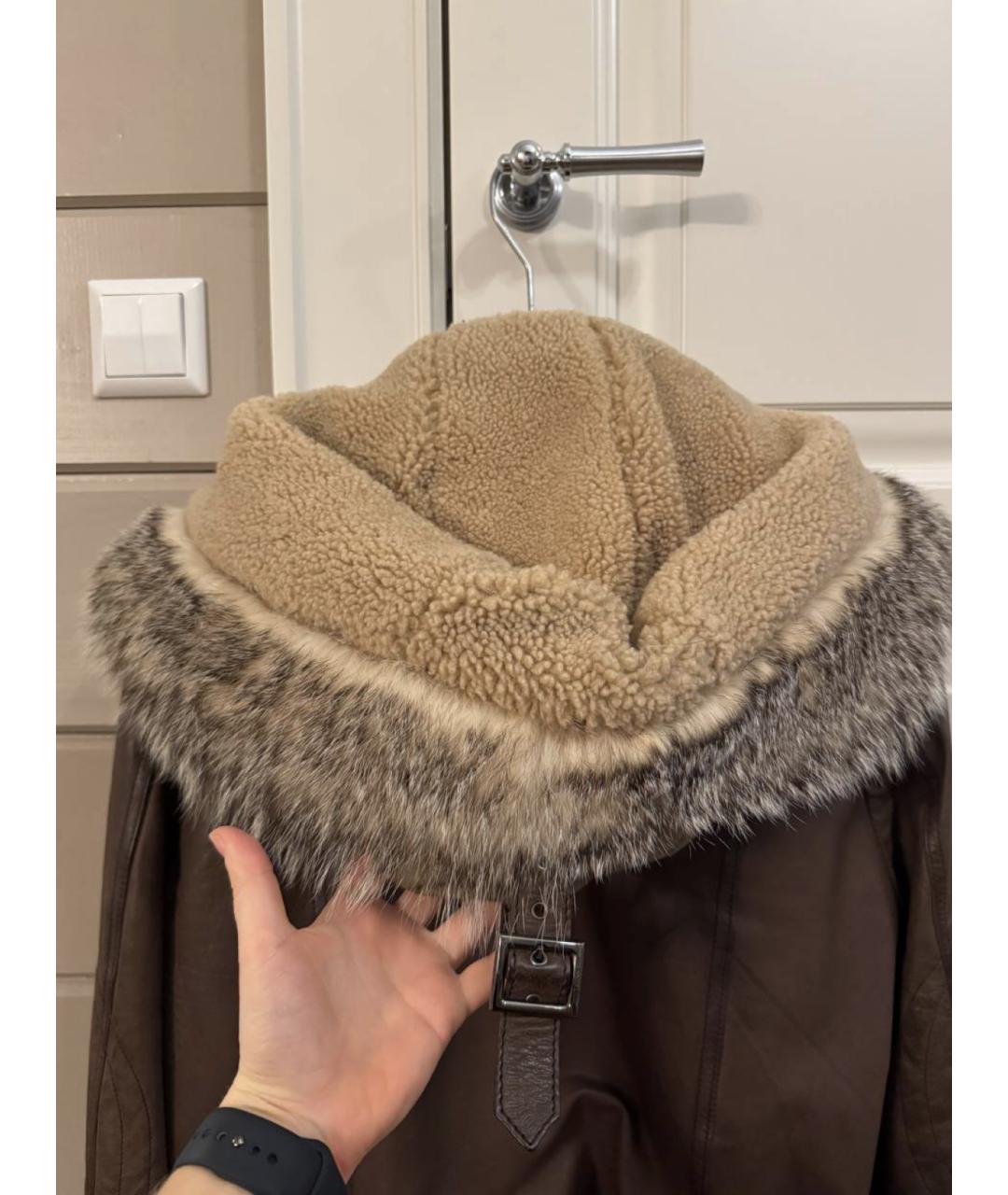 DOLCE&GABBANA Коричневая хлопковая дубленка/шуба, фото 5