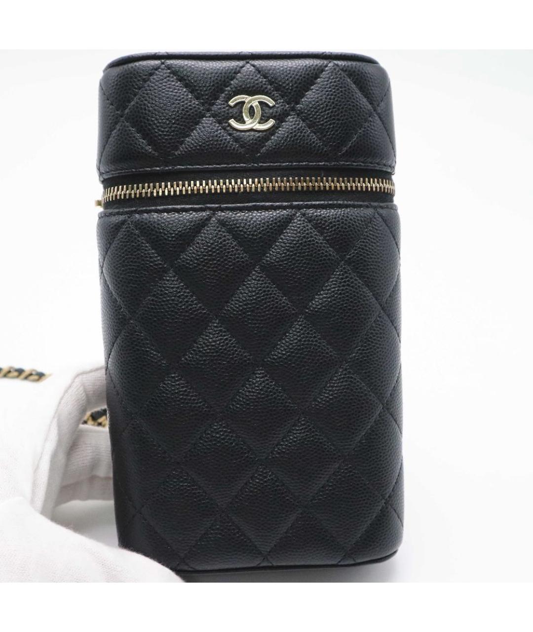 CHANEL Черная кожаная сумка через плечо, фото 3