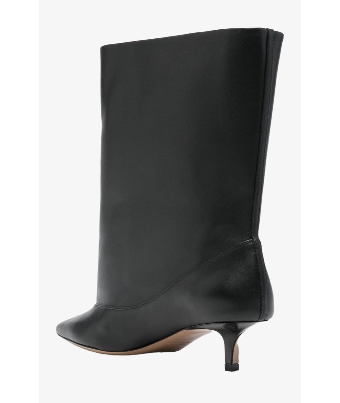 JACQUEMUS Черные кожаные ботинки, фото 4