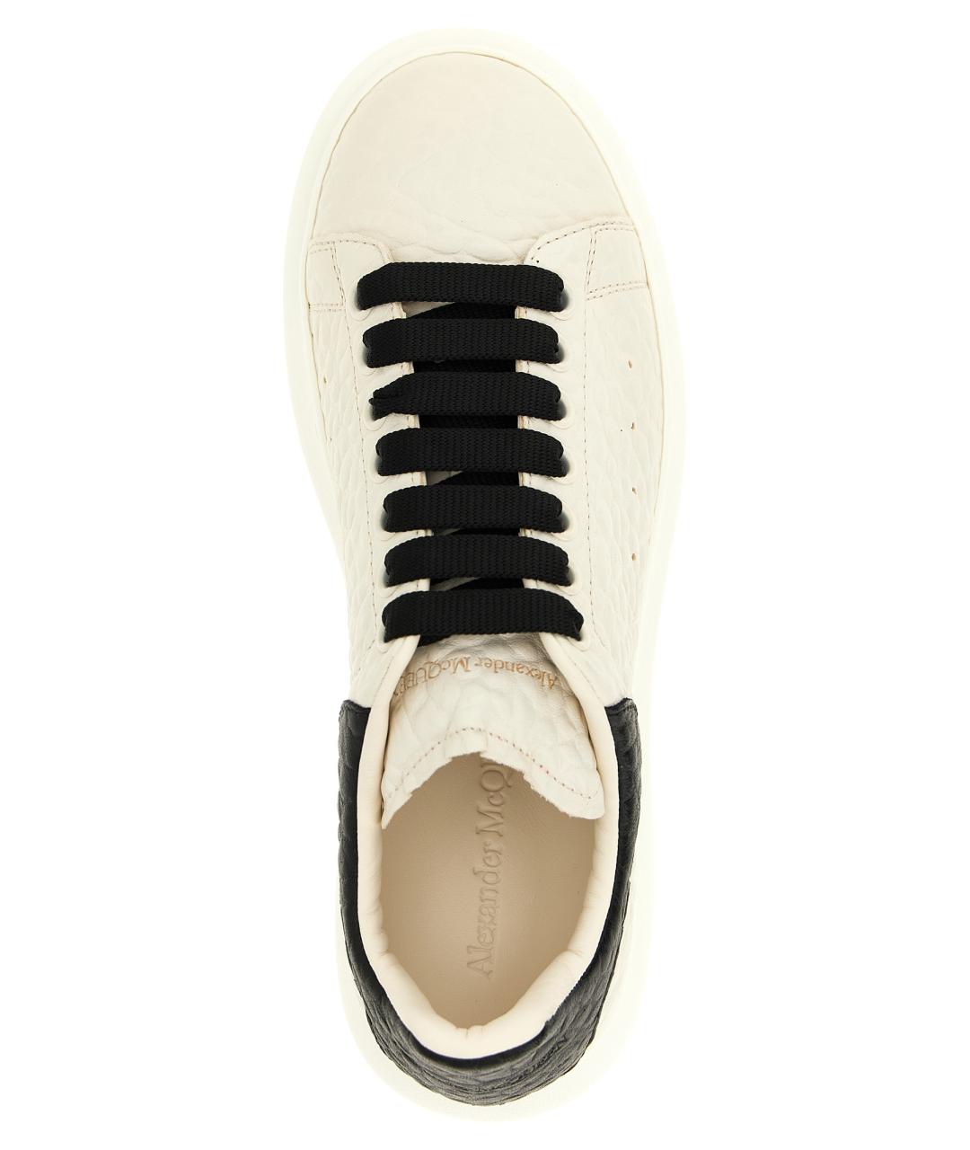 ALEXANDER MCQUEEN Белые кожаные низкие кроссовки / кеды, фото 3