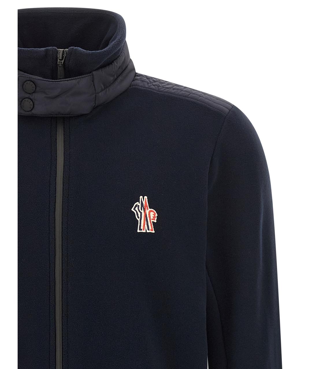 MONCLER GRENOBLE Синий полиамидовый кардиган, фото 2