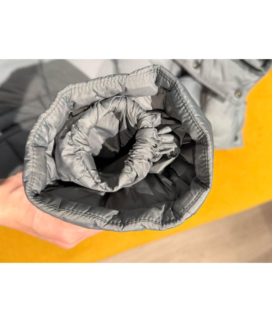 BALENCIAGA Серый полиамидовый пуховик, фото 8