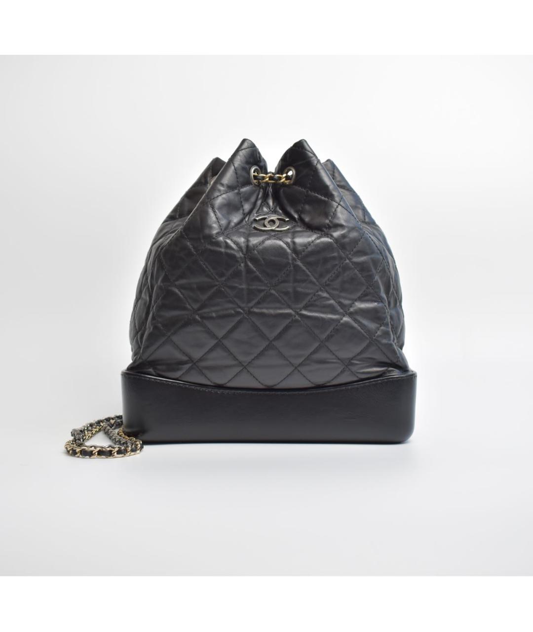 CHANEL Черный кожаный рюкзак, фото 9