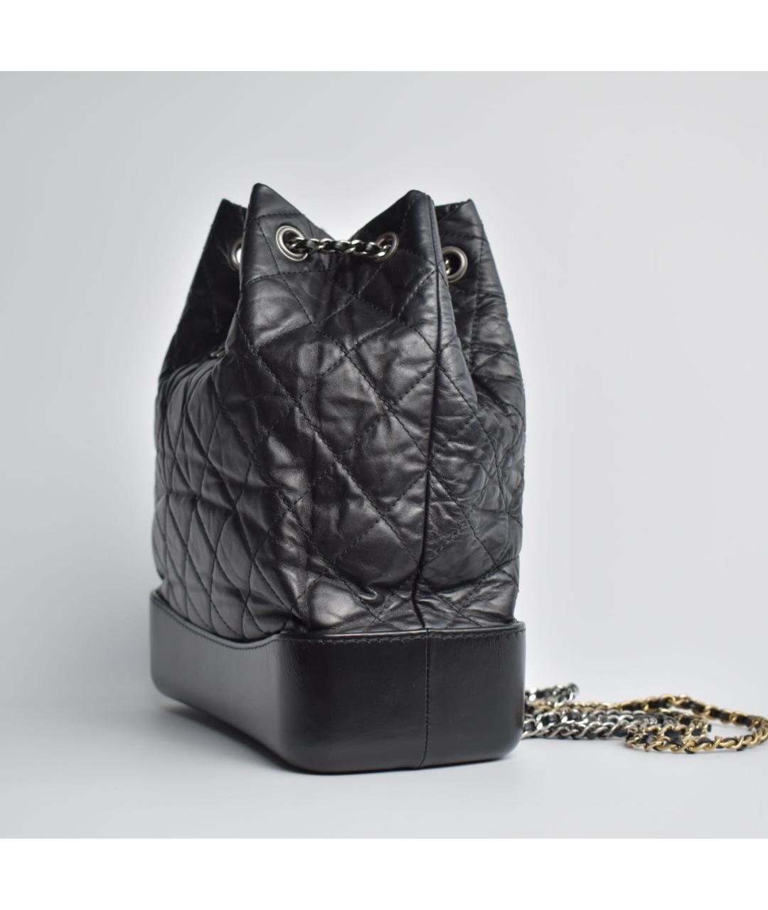 CHANEL Черный кожаный рюкзак, фото 2