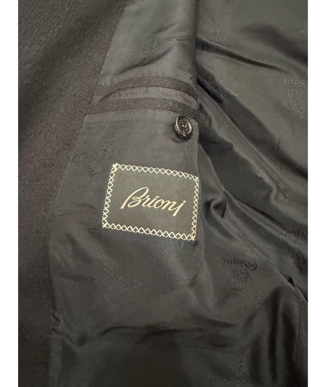 BRIONI Черное кашемировое пальто, фото 3