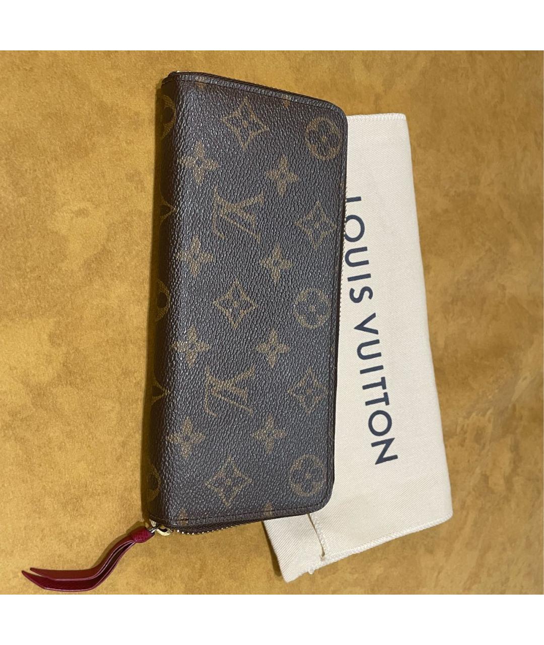 LOUIS VUITTON Коричневый кошелек из искусственной кожи, фото 2