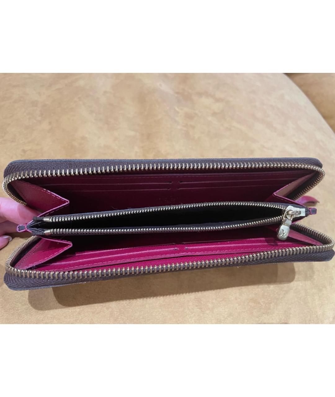 LOUIS VUITTON Коричневый кошелек из искусственной кожи, фото 4