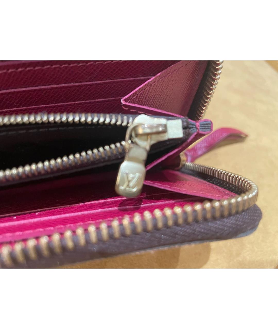 LOUIS VUITTON Коричневый кошелек из искусственной кожи, фото 7