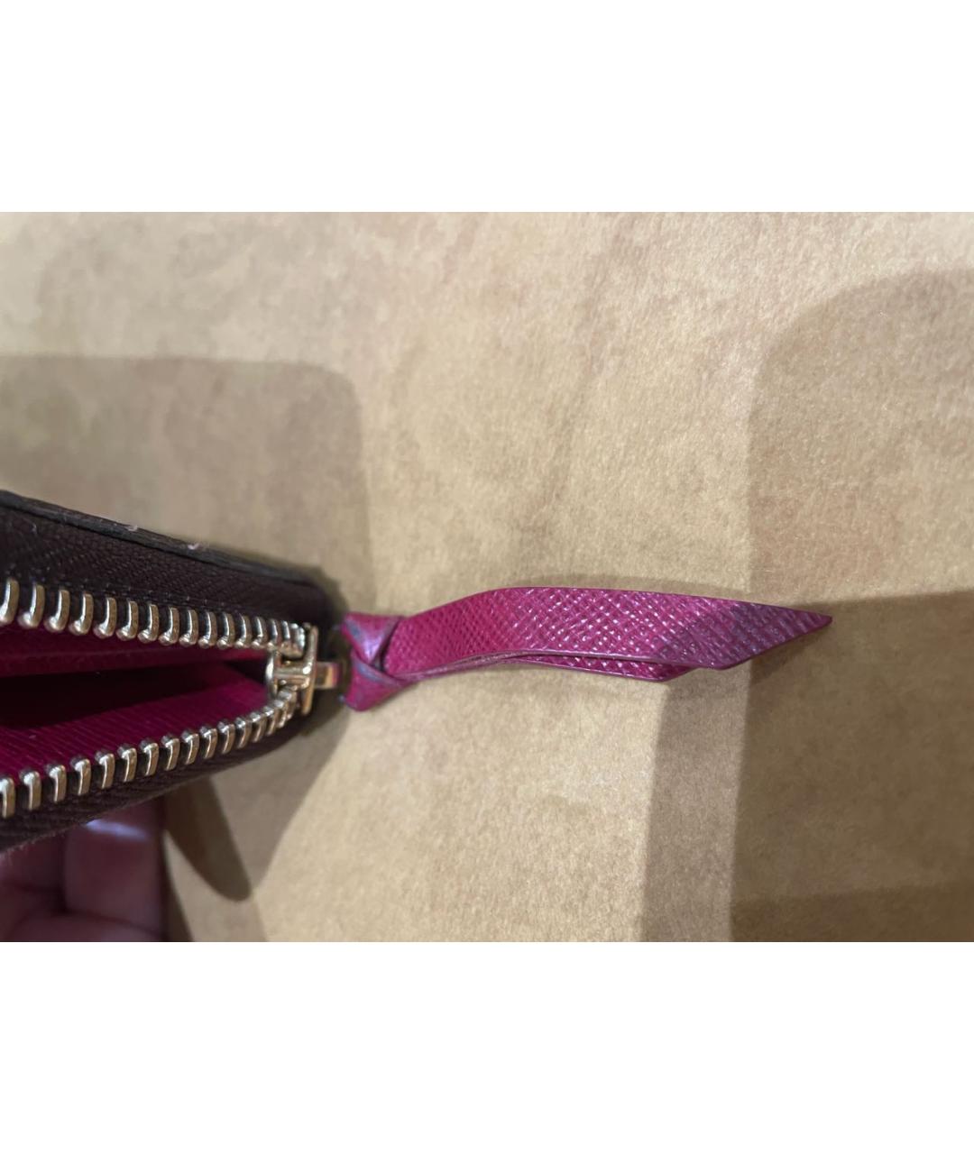 LOUIS VUITTON Коричневый кошелек из искусственной кожи, фото 5