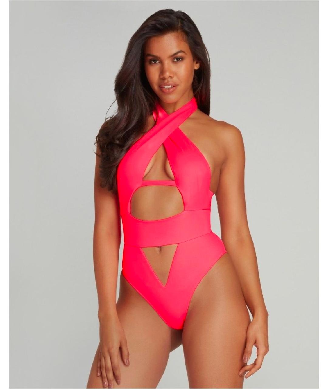 AGENT PROVOCATEUR Коралловый полиамидовый купальник, фото 3