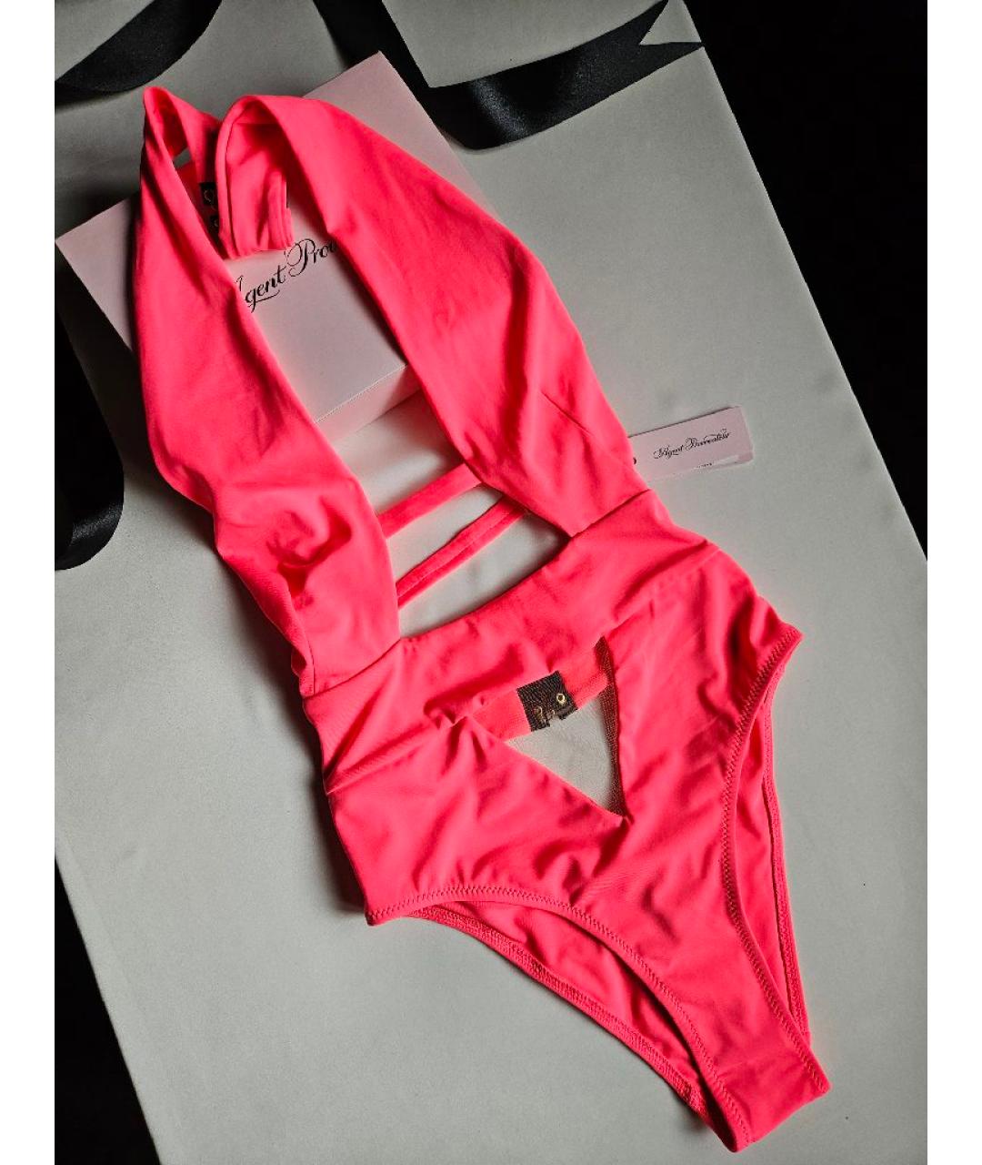 AGENT PROVOCATEUR Коралловый полиамидовый купальник, фото 5