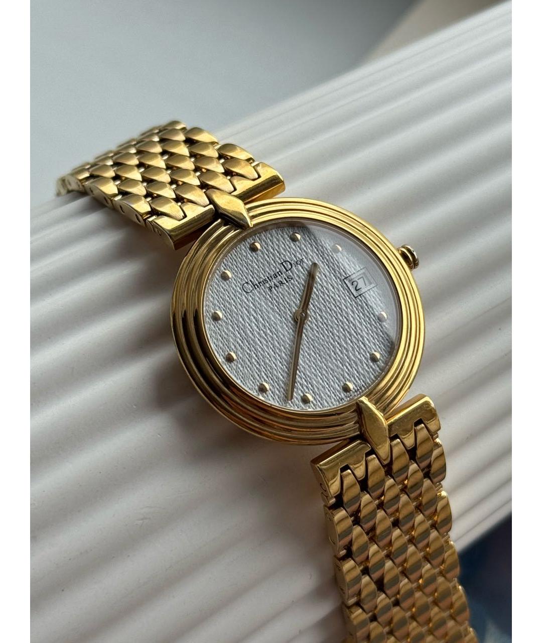 CHRISTIAN DIOR Золотые позолоченные часы, фото 7