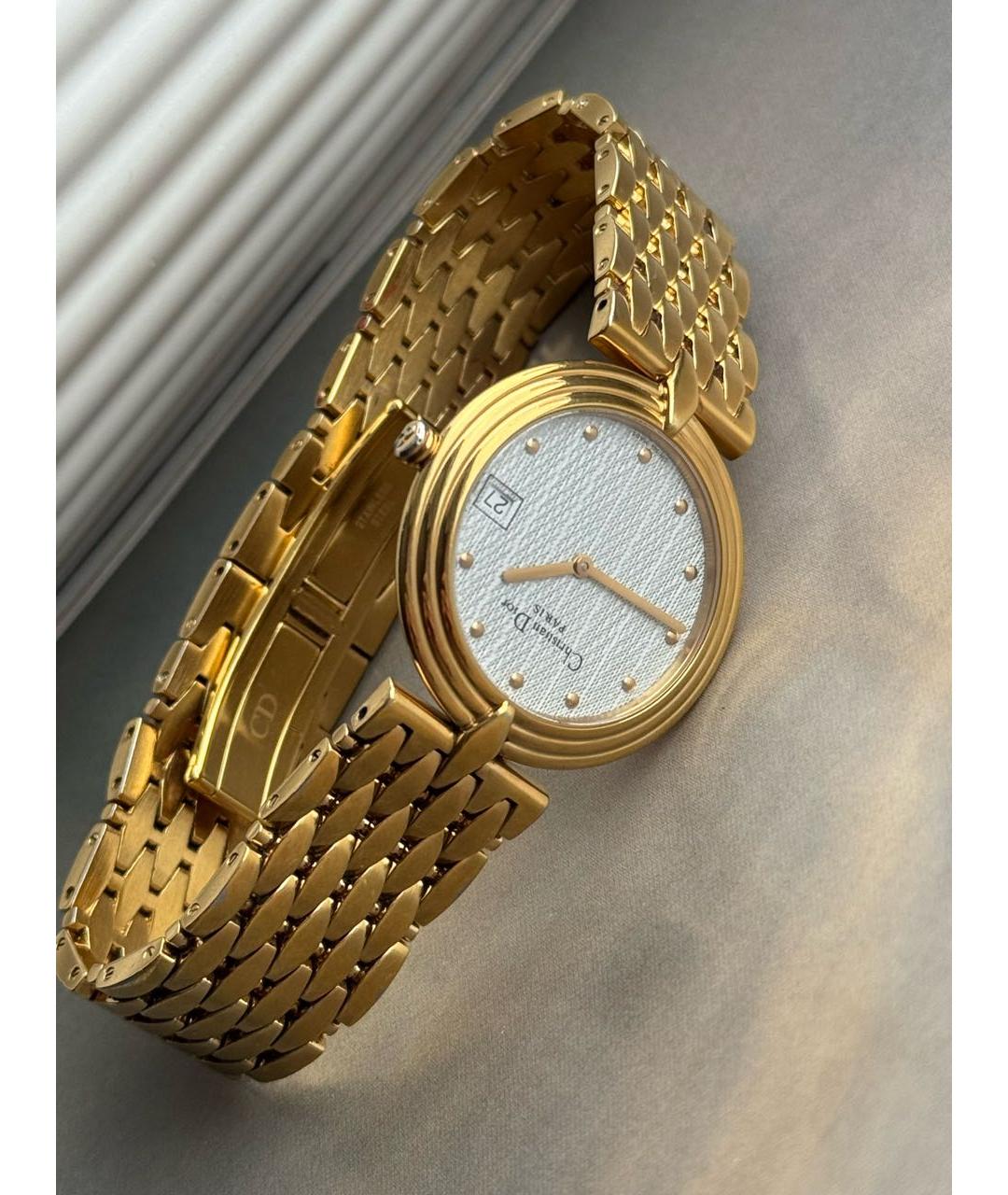 CHRISTIAN DIOR Золотые позолоченные часы, фото 3