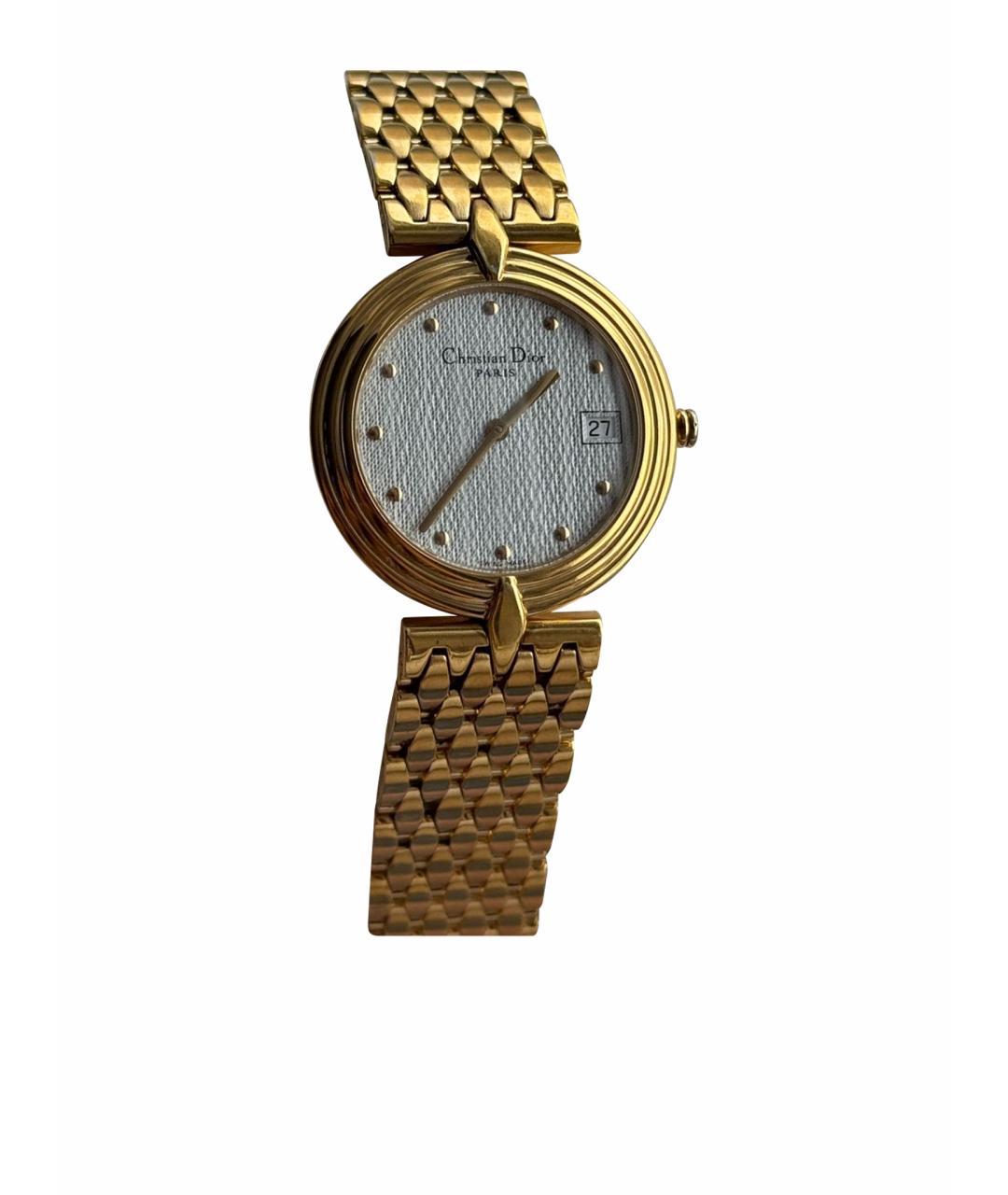 CHRISTIAN DIOR Золотые позолоченные часы, фото 1