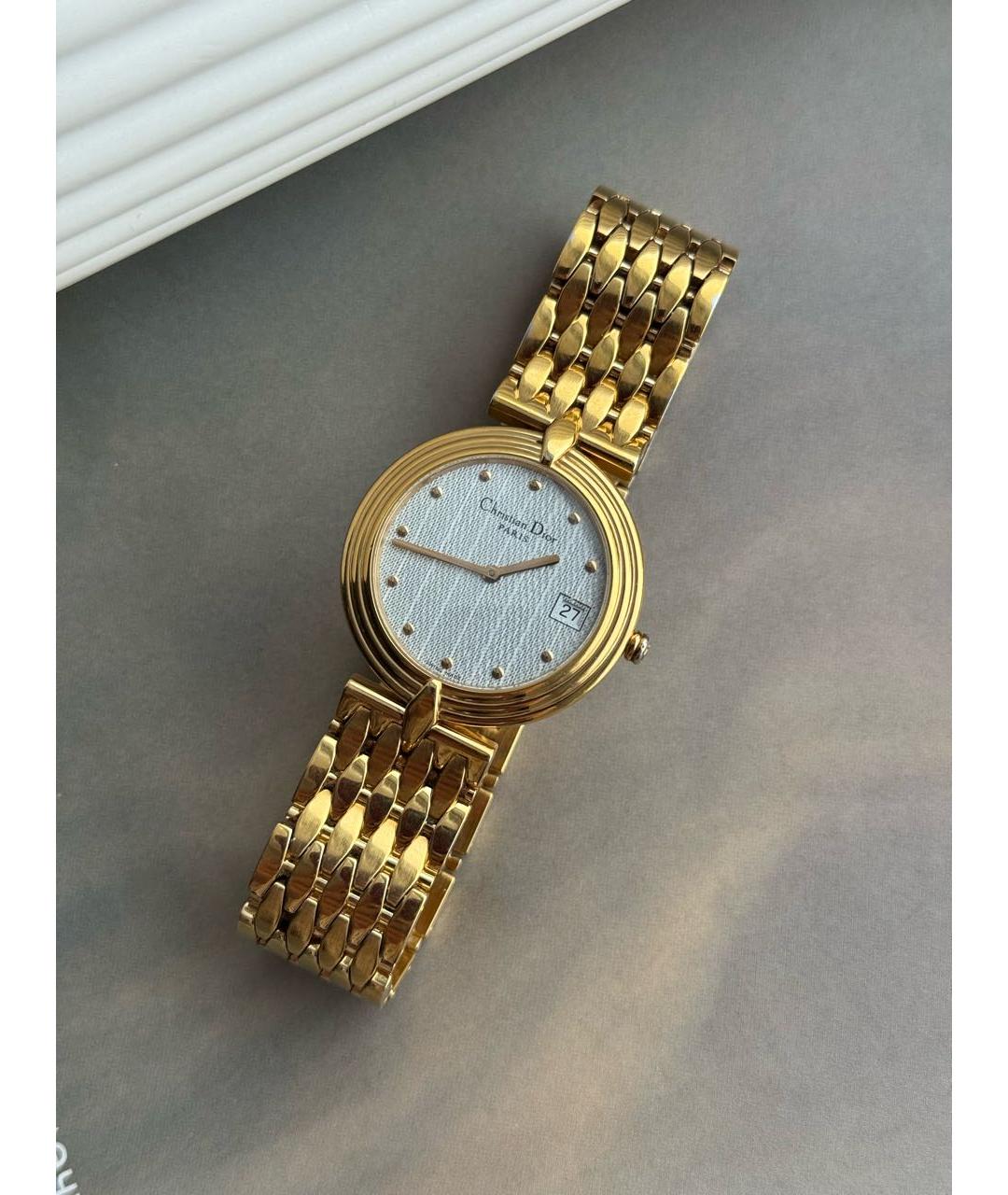 CHRISTIAN DIOR Золотые позолоченные часы, фото 4