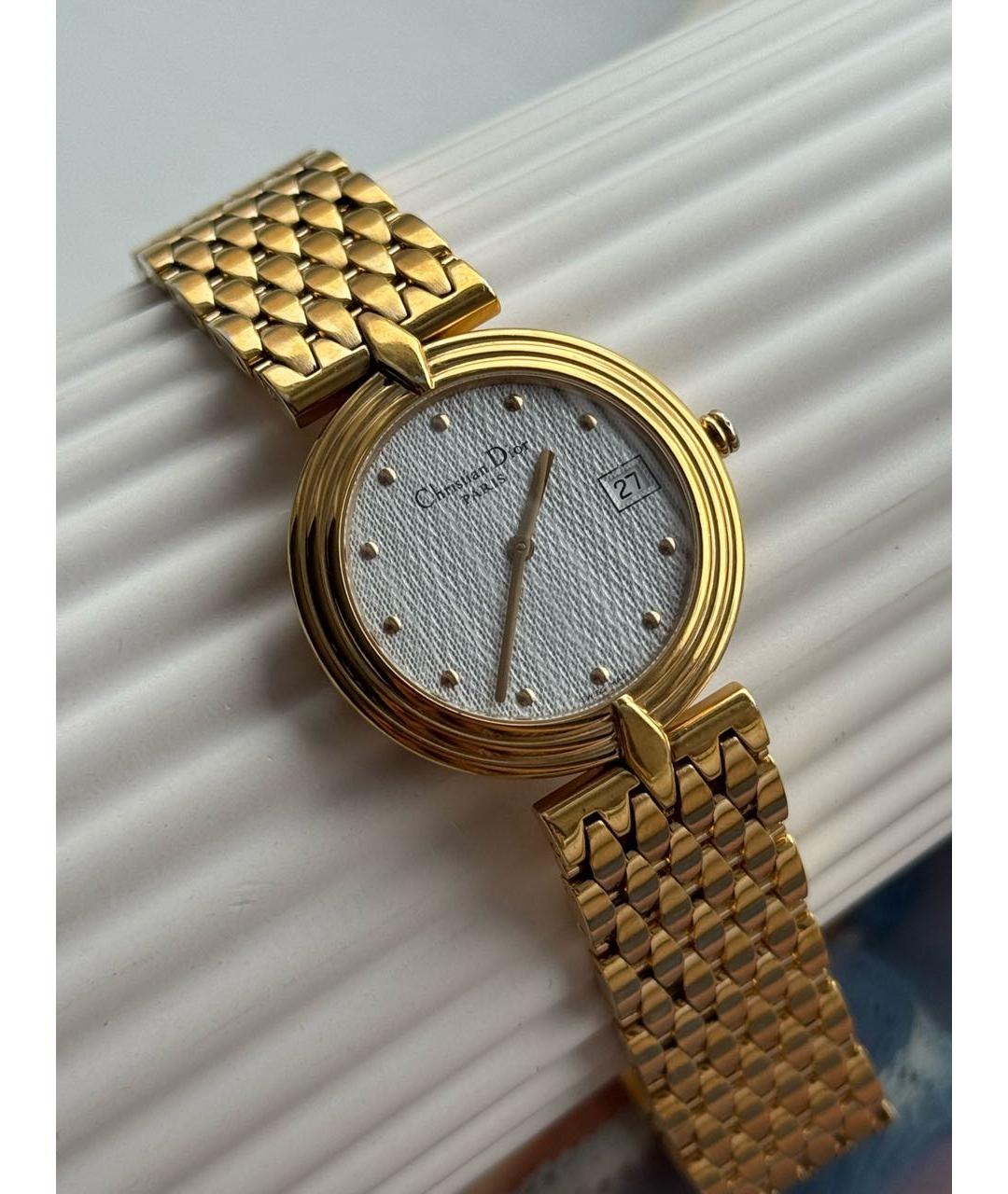 CHRISTIAN DIOR Золотые позолоченные часы, фото 9