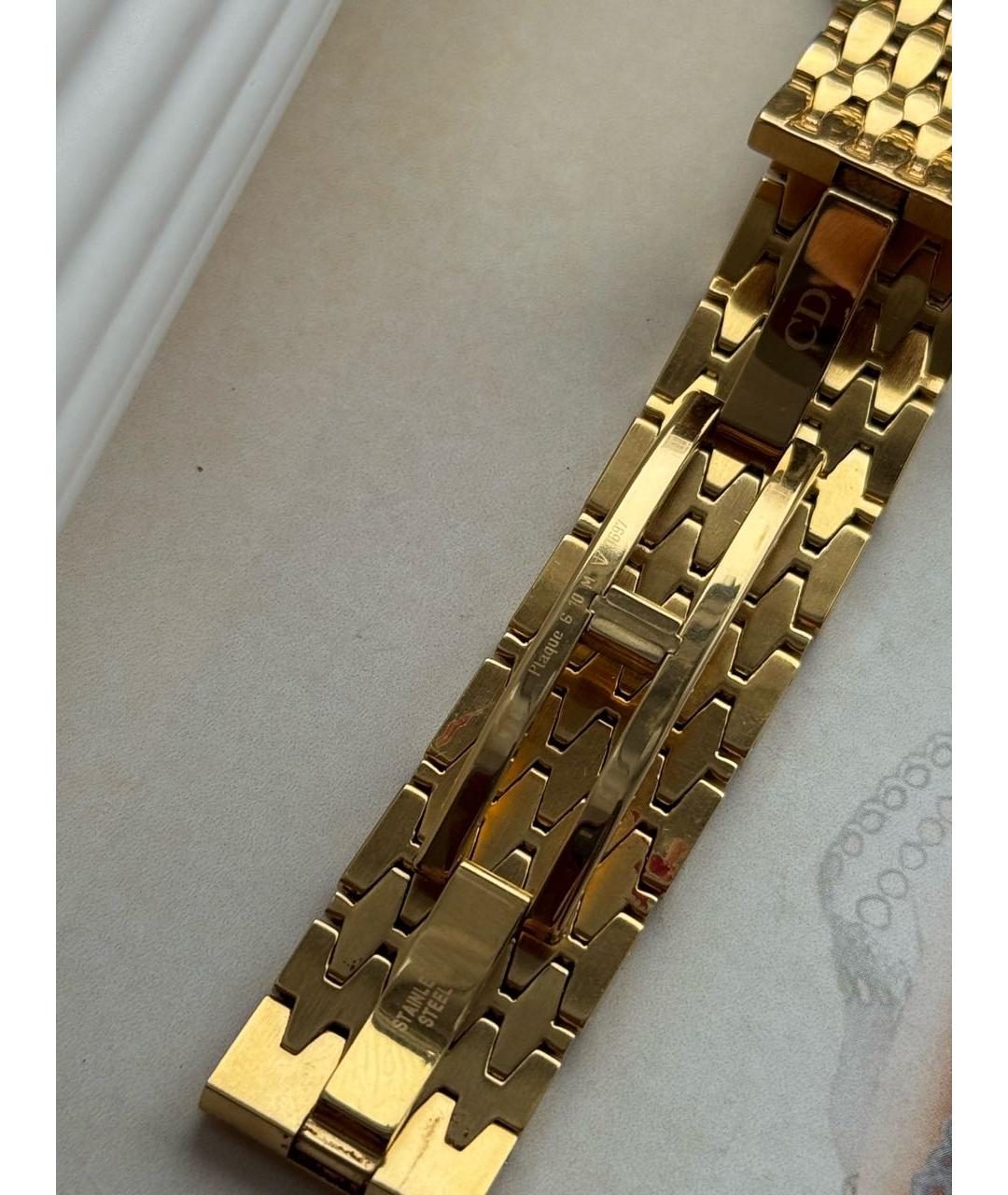 CHRISTIAN DIOR Золотые позолоченные часы, фото 6