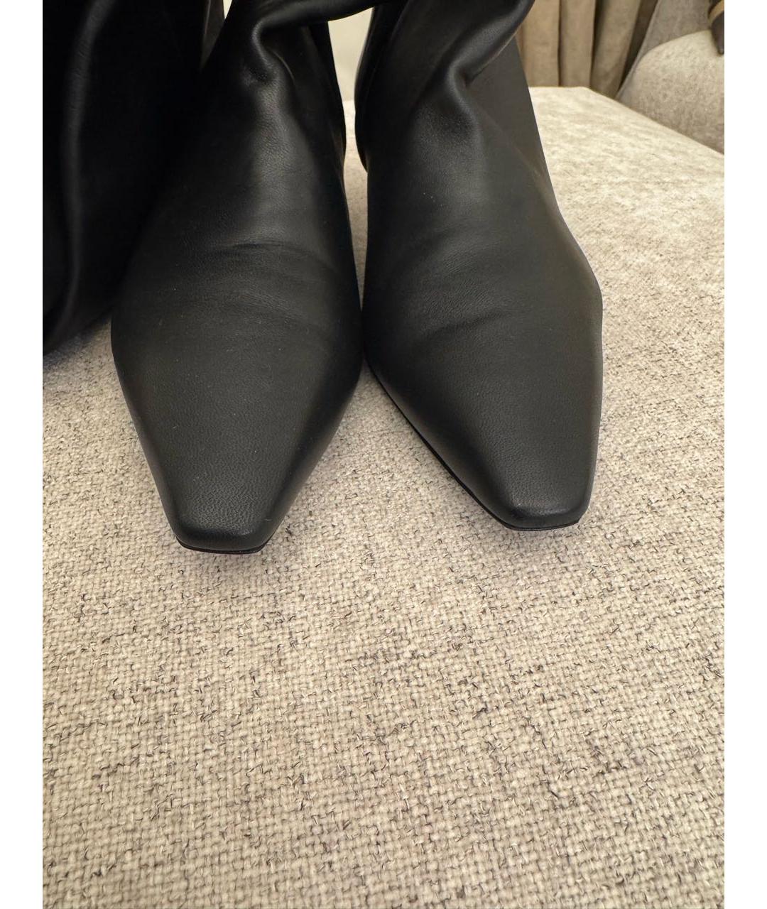 AQUAZZURA Черные кожаные ботфорты, фото 2