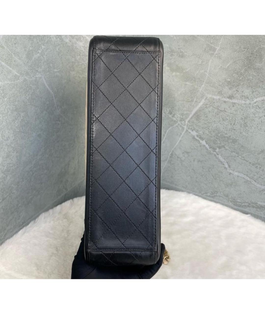 CHANEL Бежевая кожаная сумка с короткими ручками, фото 5