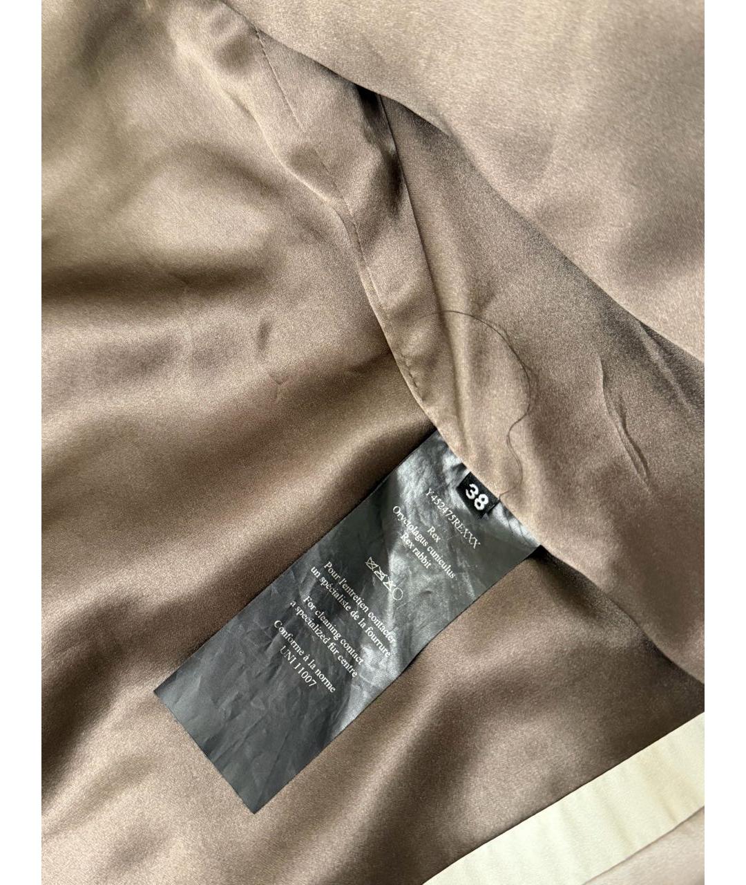 YVES SALOMON Темно-синяя меховая шуба, фото 7