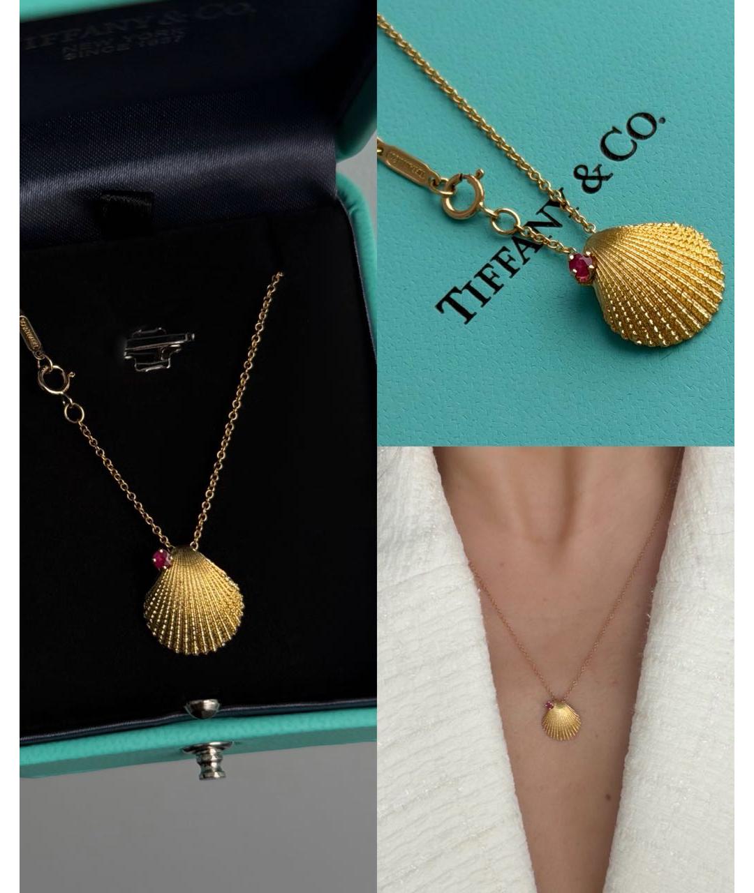 TIFFANY&CO Желтая подвеска из желтого золота, фото 8