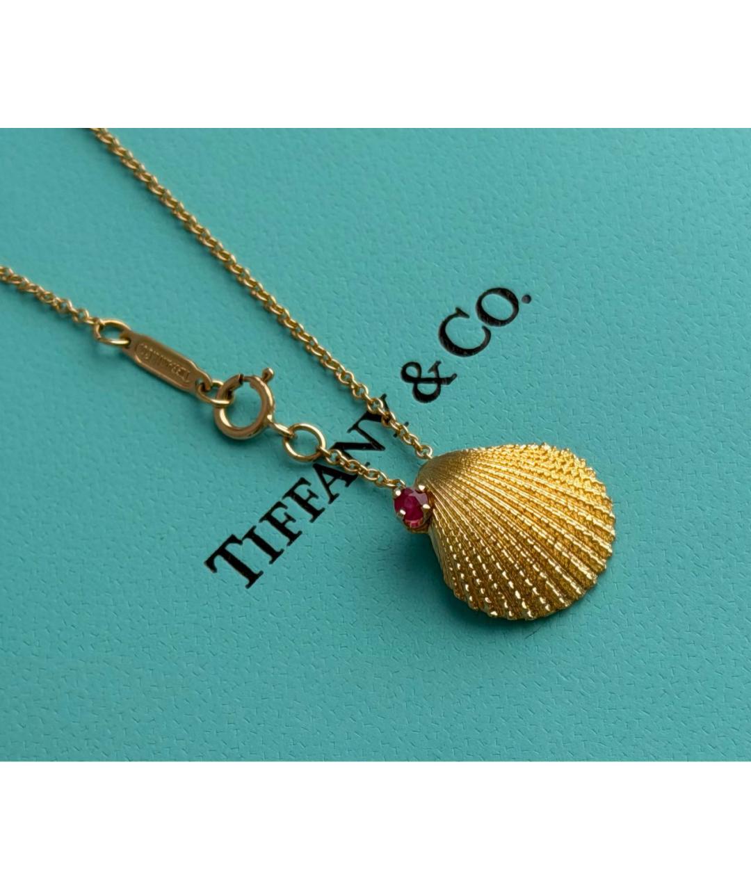 TIFFANY&CO Желтая подвеска из желтого золота, фото 4