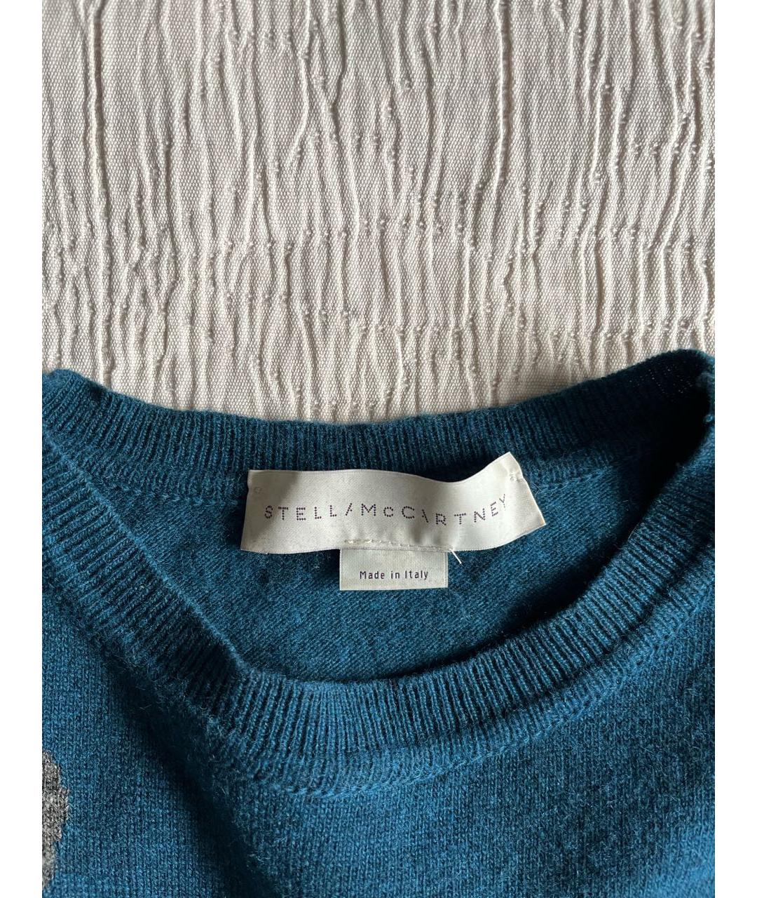 STELLA MCCARTNEY Синий шерстяной джемпер / свитер, фото 3