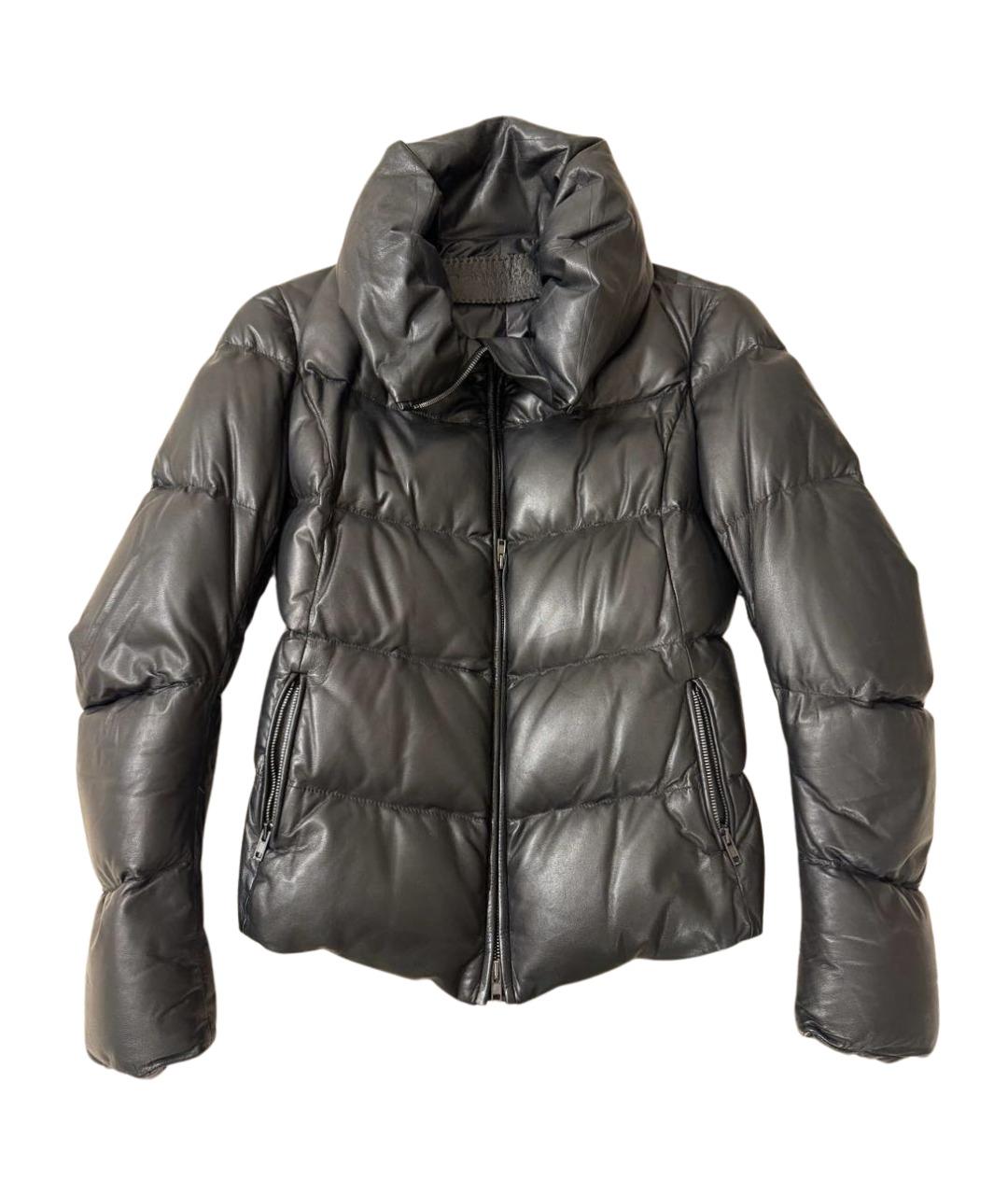 DKNY Черная кожаная куртка, фото 1