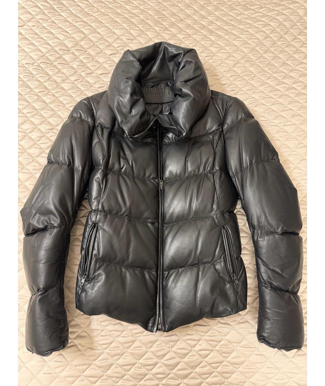 DKNY Черная кожаная куртка, фото 7