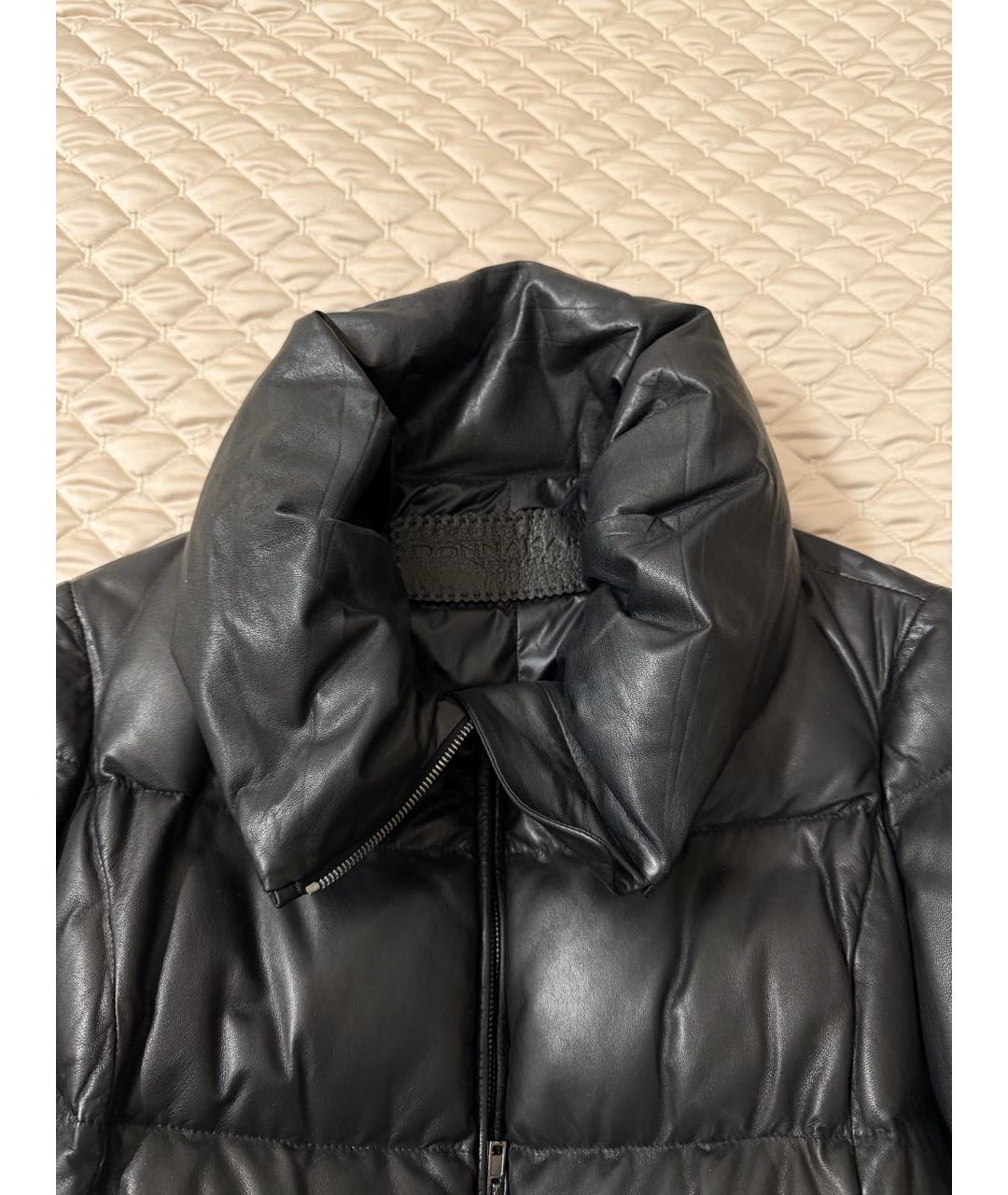 DKNY Черная кожаная куртка, фото 3
